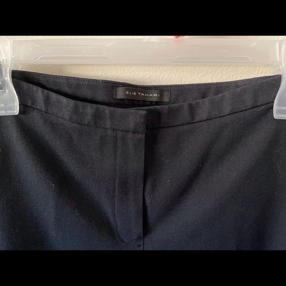 Elie Tahari - Black, Straight Leg Pant - Picture 5 of 9